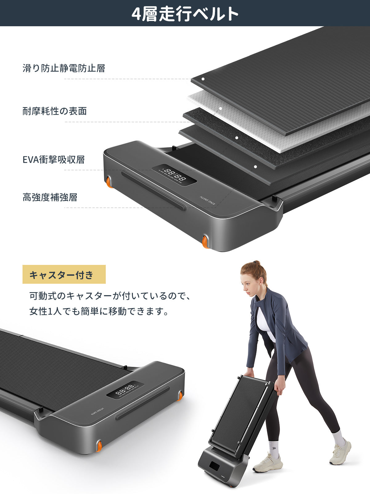 KingSmith WalkingPad Z1 ルームランナー 家庭用 電動 ウォーキングマシン – WalkingPad JP